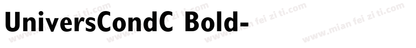 UniversCondC Bold字体转换